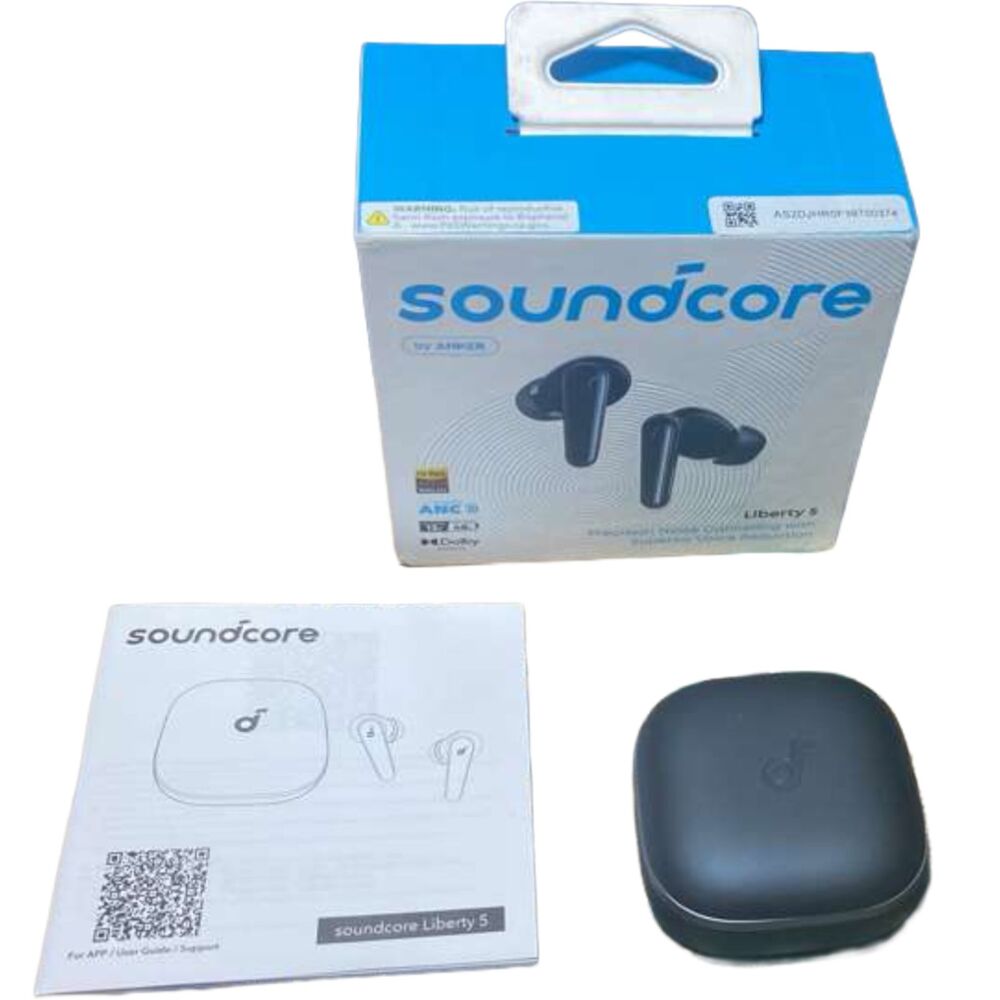 Soundcore Liberty 5 Anker ANC Earbuds Dolby 6‑Mic AI Clear Calls Black - OpenBox - Picture 8 of 9